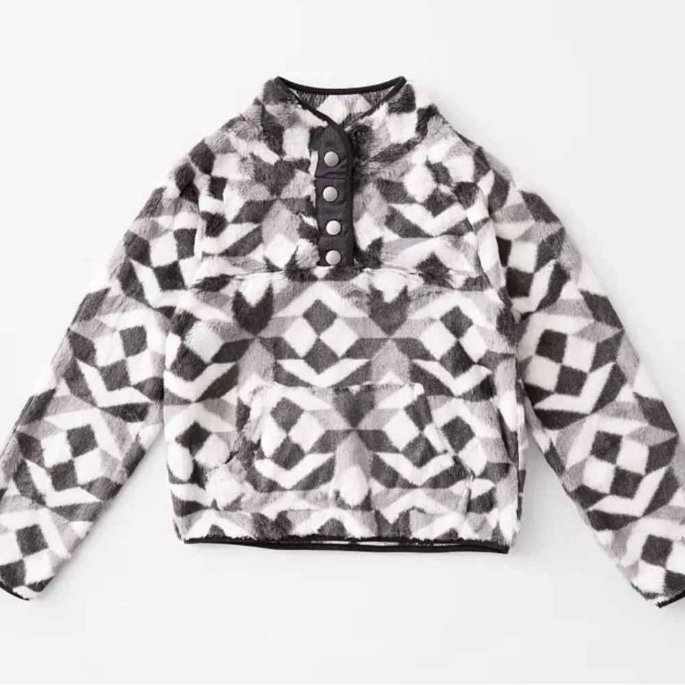 Girls - Wubby Geo Pullover -bke